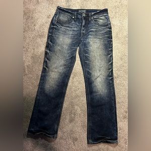 Buckle Salvage Supply Mayhem Boot Jeans Mens 31R Blue Denim Regular Fit 31x31